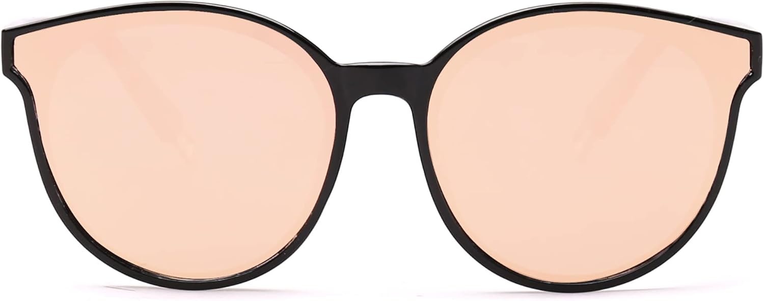 image:imageSOJOS Fashion Round Sunglasses for Women Men Oversized Vintage Shades SJ2057BlackPink