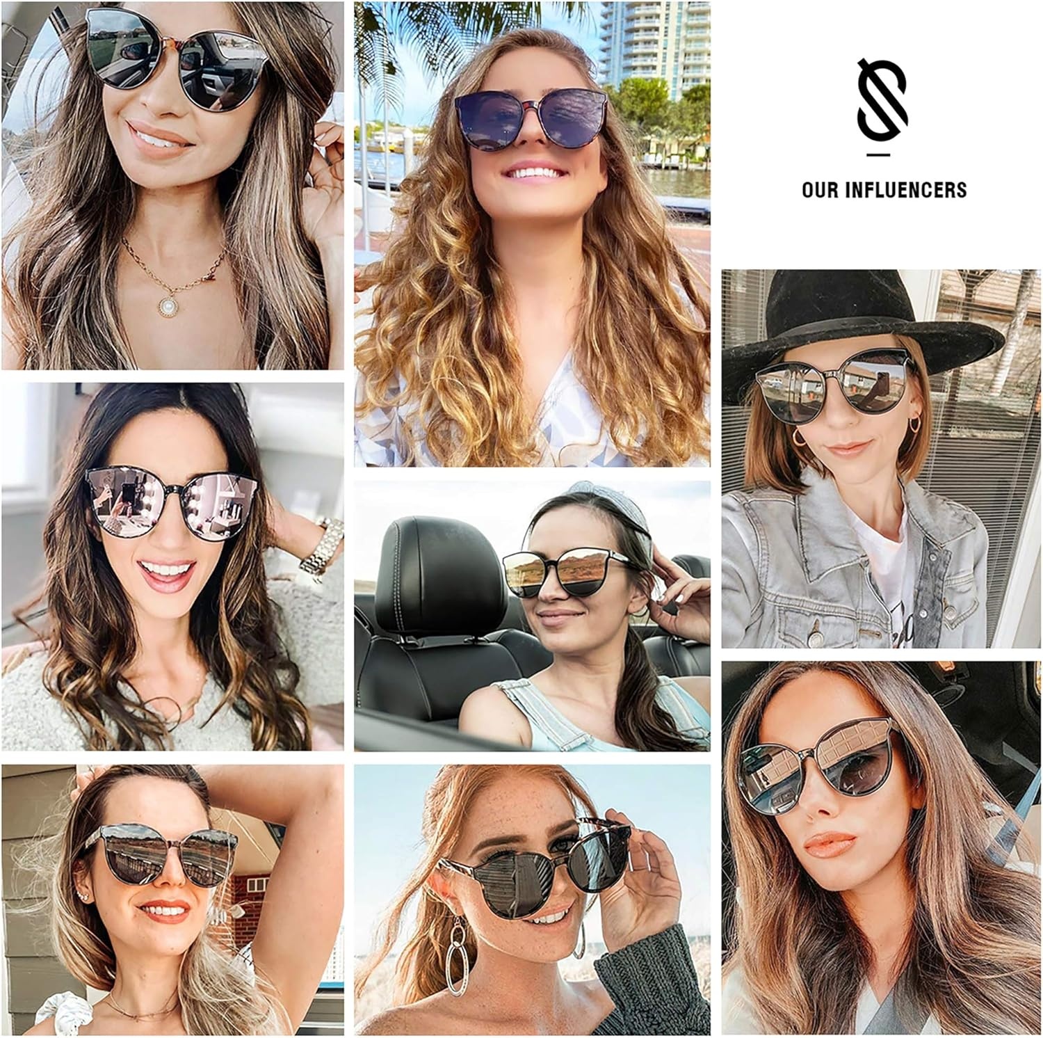 image:imageSOJOS Fashion Round Sunglasses for Women Men Oversized Vintage Shades SJ2057TortoiseBrown