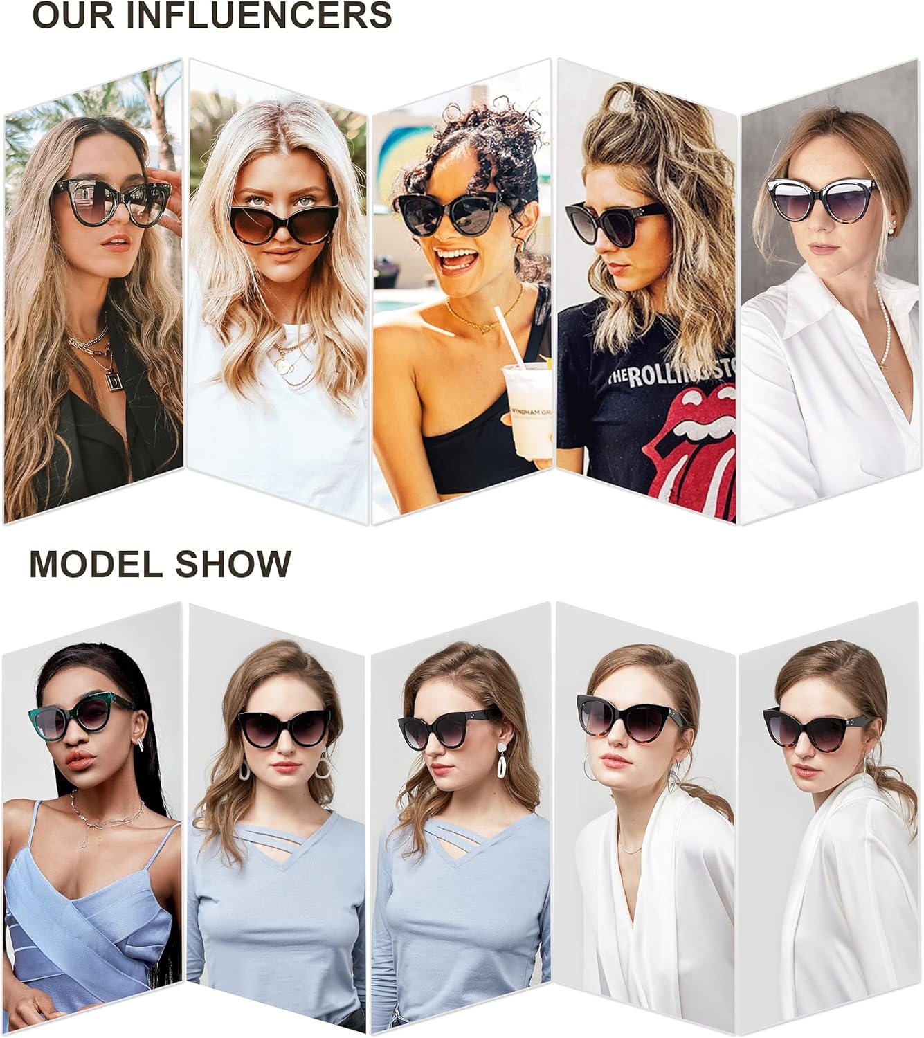 image:imageSOJOS Retro Oversized Cateye Sunglasses for Women Large Vintage Trendy Shades SJ2074OrangeBrown