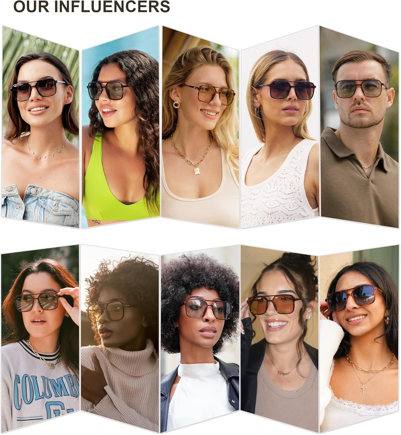 image:imageSOJOS Trendy Vintage Aviator Square Sunglasses For Womens Mens Retro 70s UV400 Women Sun Glasses SJ2327TortoiseBlue Grading