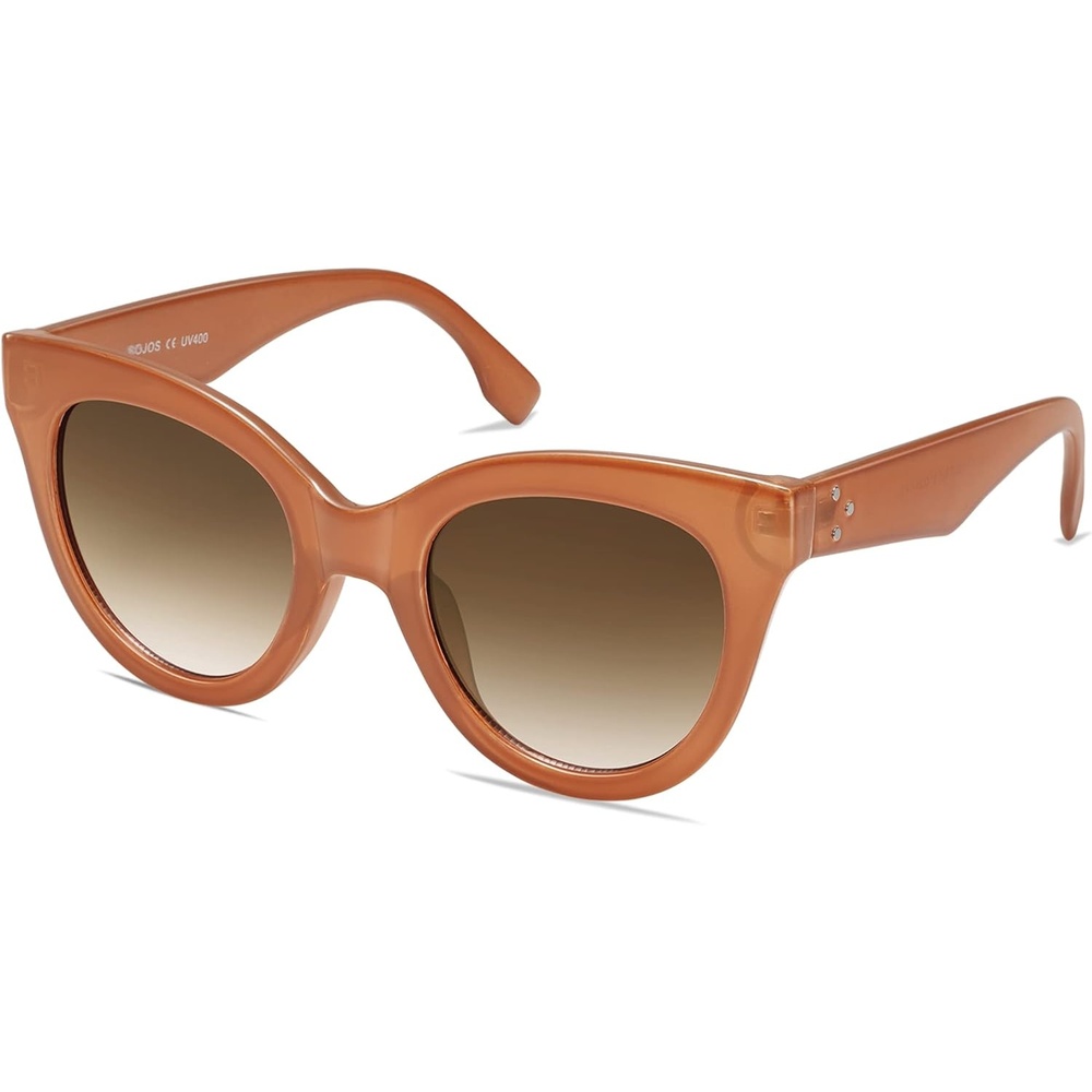 image:imageSOJOS Retro Oversized Cateye Sunglasses for Women Large Vintage Trendy Shades SJ2074OrangeBrown