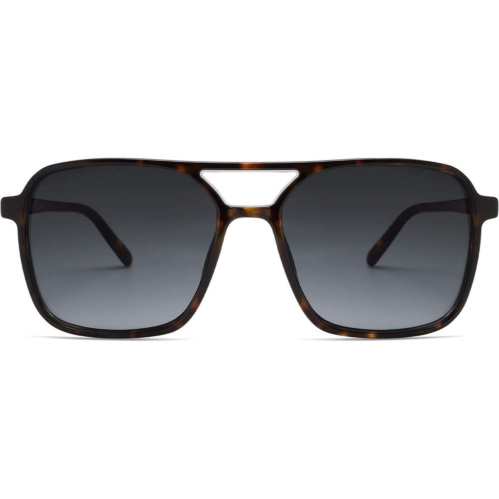 image:imageSOJOS Trendy Vintage Aviator Square Sunglasses For Womens Mens Retro 70s UV400 Women Sun Glasses SJ2327TortoiseGrey Grading