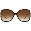 image:imageSOJOS 2026 Oversized Butterfly Sunglasses for Women with Gold ArmsBeach Sun UV Protection ShadesOrange TortoiseBrown