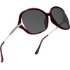 image:imageSOJOS 2026 Oversized Butterfly Sunglasses for Women with Gold ArmsBeach Sun UV Protection ShadesRedGrey