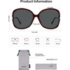 image:imageSOJOS 2026 Oversized Butterfly Sunglasses for Women with Gold ArmsBeach Sun UV Protection ShadesRedGrey