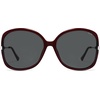 image:imageSOJOS 2026 Oversized Butterfly Sunglasses for Women with Gold ArmsBeach Sun UV Protection ShadesRedGrey