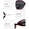 image:imageSOJOS 2026 Oversized Butterfly Sunglasses for Women with Gold ArmsBeach Sun UV Protection ShadesRedGrey