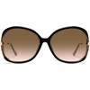 image:imageSOJOS 2026 Oversized Butterfly Sunglasses for Women with Gold ArmsBeach Sun UV Protection ShadesYellow TortoiseBrown