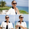 image:imageSOJOS 2026 Oversized Butterfly Sunglasses for Women with Gold ArmsBeach Sun UV Protection ShadesYellow TortoiseBrown