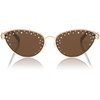 image:imageSOJOS Acetate Cat Eye LimitedEdition Sunglasses Women Rhinestones amp Pearls Vintage Designer Sun Glasses DarlingGoldBrown