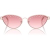 image:imageSOJOS Acetate Cat Eye LimitedEdition Sunglasses Women Rhinestones amp Pearls Vintage Designer Sun Glasses DarlingRosegoldGrading Red