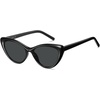 image:imageSOJOS Acetate Cat Eye Sunglasses Women Handmade Polarized Retro Lightweight Fashion 90s Style UV400 Sunnies LolaBlackGrey