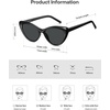 image:imageSOJOS Acetate Cat Eye Sunglasses Women Handmade Polarized Retro Lightweight Fashion 90s Style UV400 Sunnies LolaBlackGrey
