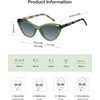 image:imageSOJOS Acetate Cat Eye Sunglasses Women Handmade Polarized Retro Lightweight Fashion 90s Style UV400 Sunnies LolaGreenGrading Grey