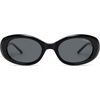 image:imageSOJOS Acetate Oval Polarized Sunglasses for Women Retro 90s UV400 Protection Sun Glasses CamilleBlackGrau