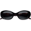 image:imageSOJOS Acetate Oval Polarized Sunglasses for Women Retro 90s UV400 Protection Sun Glasses CamilleBlackGrau