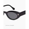 image:imageSOJOS Acetate Polarized Cat Eye Sunglasses for Women Lightweight Retro Vintage Sun Glasses UV400 Protection Chic EnchantedBlackGrey