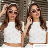 image:imageSOJOS Acetate Polarized Cat Eye Sunglasses for Women Lightweight Retro Vintage Sun Glasses UV400 Protection Chic EnchantedBlackGrey