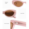 image:imageSOJOS Acetate Polarized Cat Eye Sunglasses for Women Lightweight Retro Vintage Sun Glasses UV400 Protection Chic EnchantedPinkBrown
