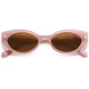 image:imageSOJOS Acetate Polarized Cat Eye Sunglasses for Women Lightweight Retro Vintage Sun Glasses UV400 Protection Chic EnchantedPinkBrown