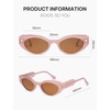 image:imageSOJOS Acetate Polarized Cat Eye Sunglasses for Women Lightweight Retro Vintage Sun Glasses UV400 Protection Chic EnchantedPinkBrown