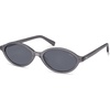 image:imageSOJOS Acetate Polarized Oval Sunglasses Women Retro Handmade Narrow Y2K Lightweight Vintage 90s Designer Sun Glasses LonaGreyGrey
