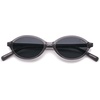 image:imageSOJOS Acetate Polarized Oval Sunglasses Women Retro Handmade Narrow Y2K Lightweight Vintage 90s Designer Sun Glasses LonaGreyGrey