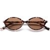 image:imageSOJOS Acetate Polarized Oval Sunglasses Women Retro Handmade Narrow Y2K Lightweight Vintage 90s Designer Sun Glasses LonaLight TurquoiseBrown