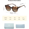 image:imageSOJOS Acetate Polarized Oversize Square Sunglasses for Women Trendy Sun Glasses AudreyTortoiseBraun