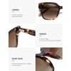 image:imageSOJOS Acetate Polarized Oversize Square Sunglasses for Women Trendy Sun Glasses AudreyTortoiseBraun