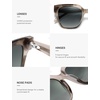 image:imageSOJOS Acetate Polarized Oversize Square Sunglasses for Women Trendy Sun Glasses AudreyTortoiseGrey