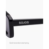 image:imageSOJOS Acetate Polarized Rectangle Sunglasses for Women Retro 90s Trendy Sun Glasses PiperBlackGrey