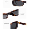 image:imageSOJOS Acetate Polarized Rectangle Sunglasses for Women Retro 90s Trendy Sun Glasses PiperBraunGrey
