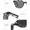 image:imageSOJOS Acetate Polarized Retro Round Sunglasses for Men Women Classic UV400 Protection Sun Glasses OasisTransparent BlackGrey