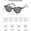 image:imageSOJOS Acetate Polarized Retro Round Sunglasses for Men Women Classic UV400 Protection Sun Glasses OasisTransparent BlackGrey