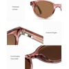 image:imageSOJOS Acetate Polarized Retro Round Sunglasses for Men Women Classic UV400 Protection Sun Glasses OasisTransparent BrownBrown