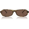 image:imageSOJOS Acetate Polarized Square Sunglasses for Women Retro Narrow Cat Eye SunniesDUSKBrownBrown