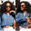 image:imageSOJOS Acetate Polarized Sunglasses for Women Classic Square Retro UV400 Sun GlassesBlackGrey
