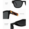 image:imageSOJOS Acetate Polarized Sunglasses for Women Classic Square Retro UV400 Sun GlassesBlackGrey
