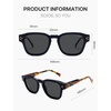 image:imageSOJOS Acetate Polarized Sunglasses for Women Classic Square Retro UV400 Sun GlassesBlueGrey