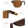 image:imageSOJOS Acetate Polarized Sunglasses for Women Classic Square Retro UV400 Sun GlassesBrownBrown