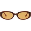 image:imageSOJOS Acetate Polarized Sunglasses for Women Oval CatEye Retro Vintage Sun Glasses SloaneBraunYellow
