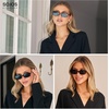 image:imageSOJOS Acetate Polarized Sunglasses for Women Retro 90s Small Trendy Sun Glasses LaneBlackBraun