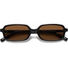 image:imageSOJOS Acetate Polarized Sunglasses for Women Retro 90s Small Trendy Sun Glasses LaneBlackBraun