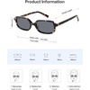 image:imageSOJOS Acetate Polarized Sunglasses for Women Retro 90s Small Trendy Sun Glasses LaneDarkbrownGrey