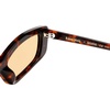 image:imageSOJOS Acetate Rectangle Polarized Sunglasses for Women Narrow Trendy 90s Retro Sunnies SunriseHoney Haze TortoiseshellYellow