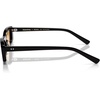image:imageSOJOS Acetate Rectangle Polarized Sunglasses for Women Narrow Trendy 90s Retro Sunnies SunriseHoney Hour BlackYellow