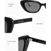 image:imageSOJOS Acetate Retro Cat Eye Sunglasses for Women Polarized Lenses Vintage Fashion Sun Glasses SJ3118BlackGrey