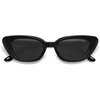 image:imageSOJOS Acetate Retro Cat Eye Sunglasses for Women Polarized Lenses Vintage Fashion Sun Glasses SJ3118BlackGrey