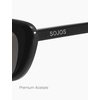 image:imageSOJOS Acetate Retro Cat Eye Sunglasses for Women Polarized Lenses Vintage Fashion Sun Glasses SJ3118BlackGrey